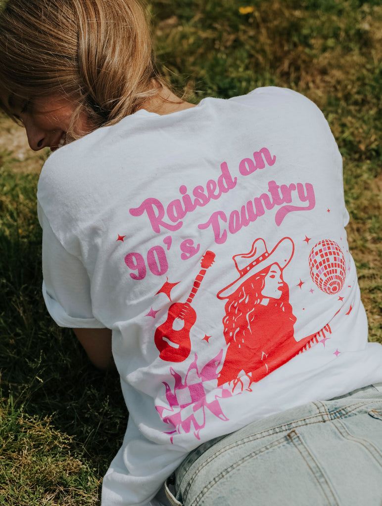 RAISED ON 90'S COUNTRY (front + back)