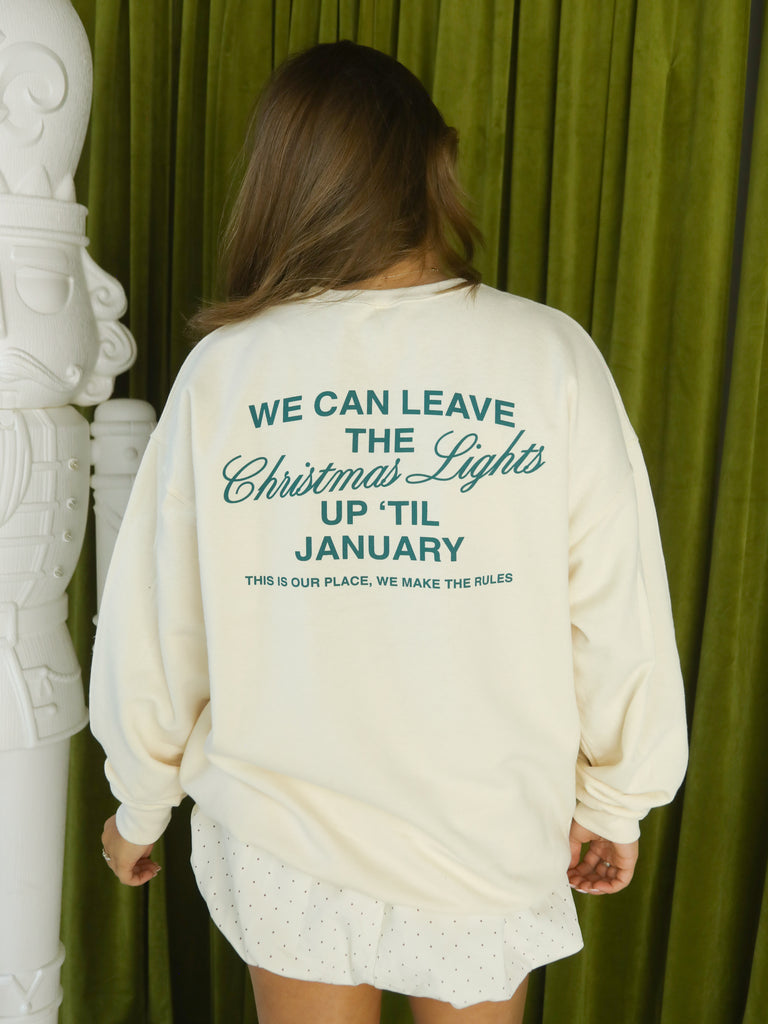 TIL JANUARY SWEATSHIRT (FRONT + BACK)