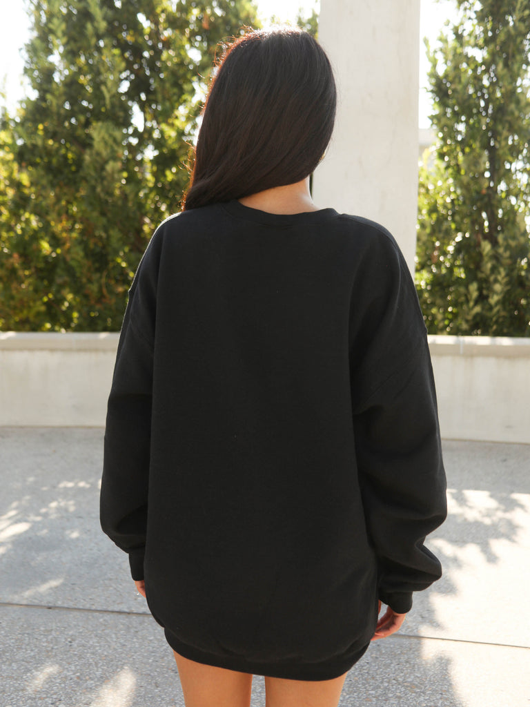 HOGS STACKED SWEATSHIRT - BLACK