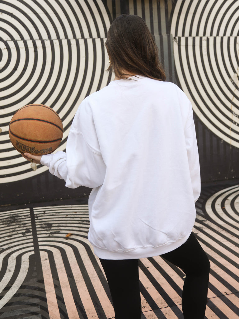 UNIVERSITY OF ARKANSAS VAULT SWEATSHIRT - WHITE
