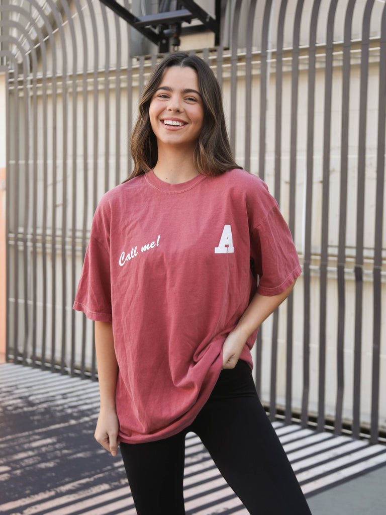 CALL ME TEE (FRONT + BACK)