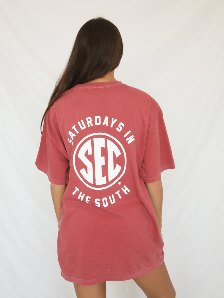 SEC SATURDAYS IN THE SOUTH TEE (FRONT + BACK)
