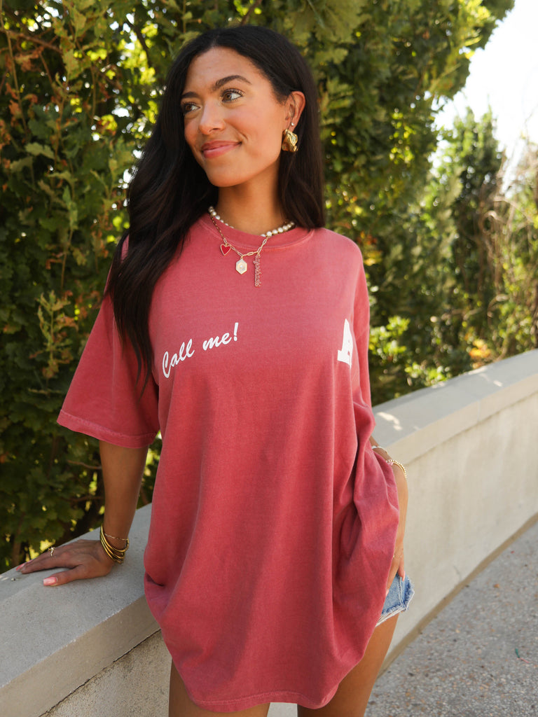 CALL ME TEE (FRONT + BACK)