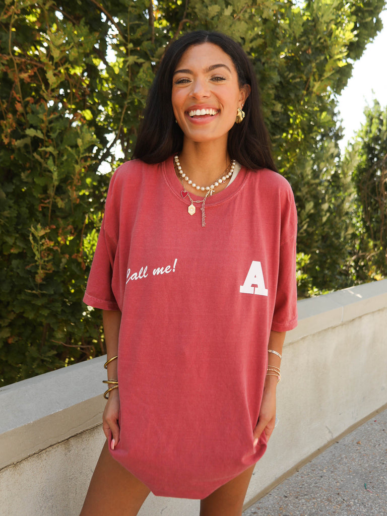 CALL ME TEE (FRONT + BACK)