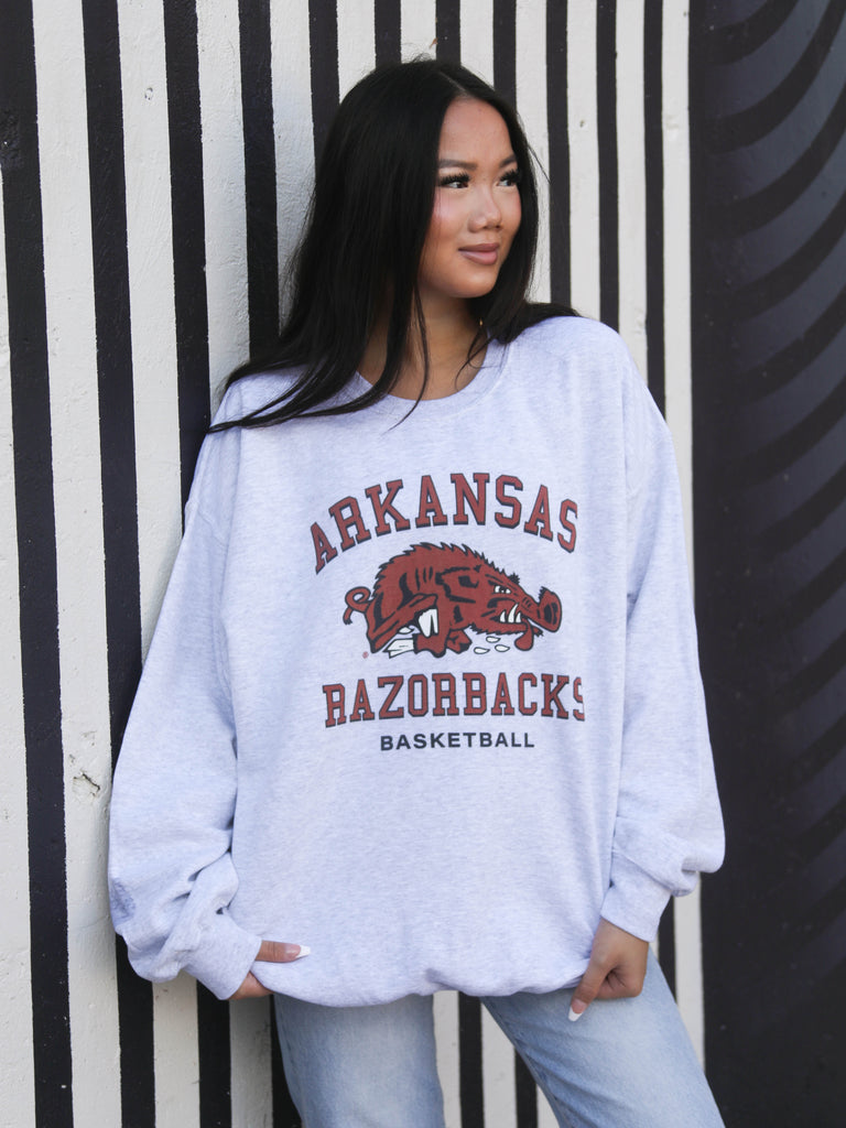 RETRO ARKANSAS BASKETBALL SWEATSHIRT