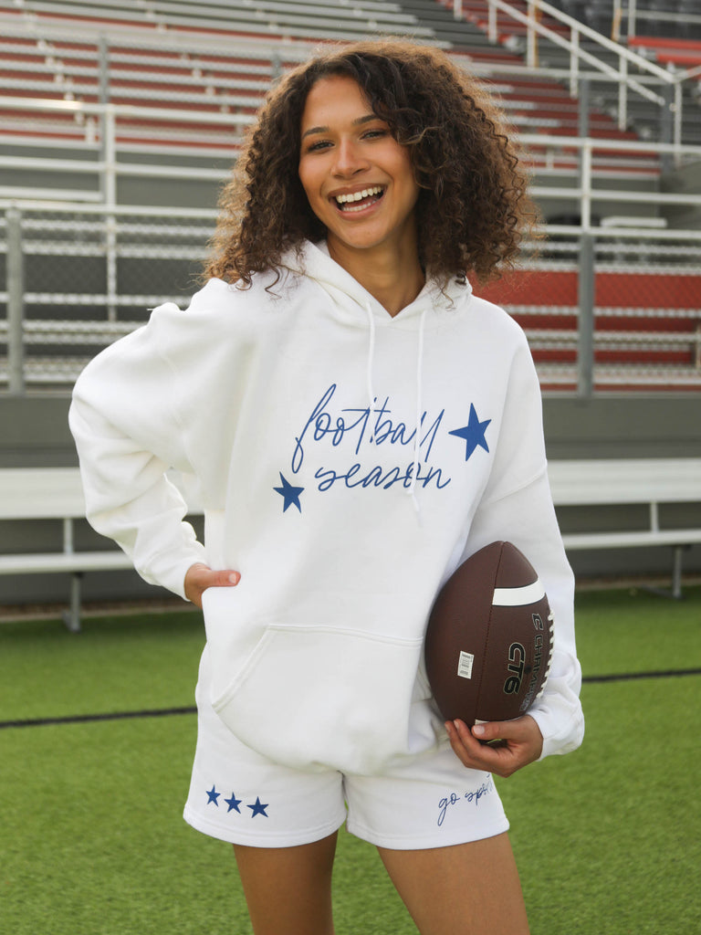 FOOTBALL SEASON HOODIE - BLUE