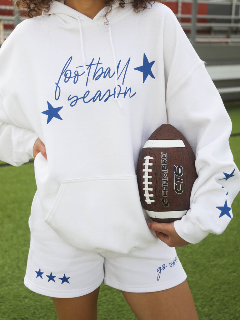 FOOTBALL SEASON HOODIE - BLUE