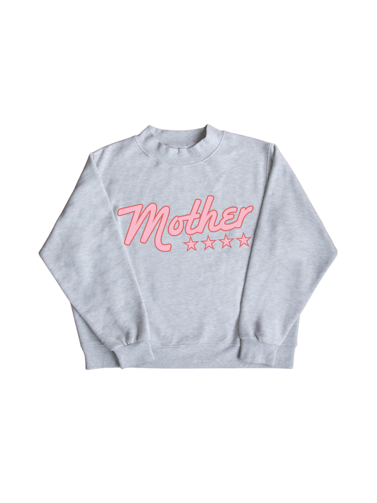 MOTHER STAR MOCK NECK - PINK
