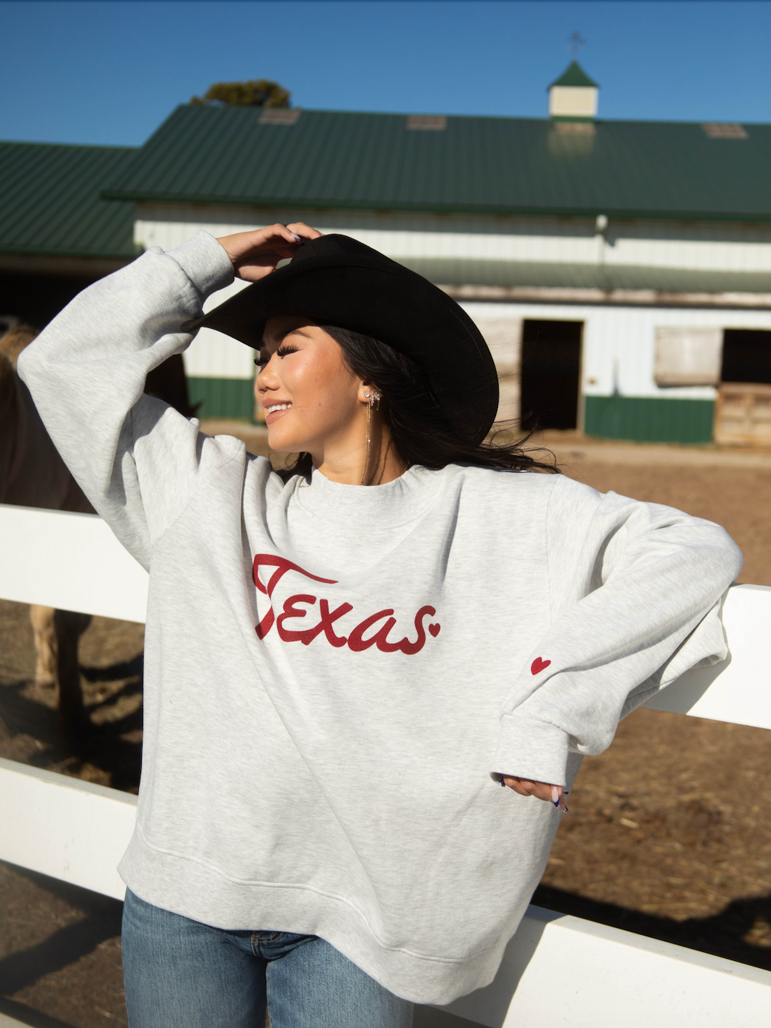 TEXAS HEART MOCKNECK | Charlie Southern