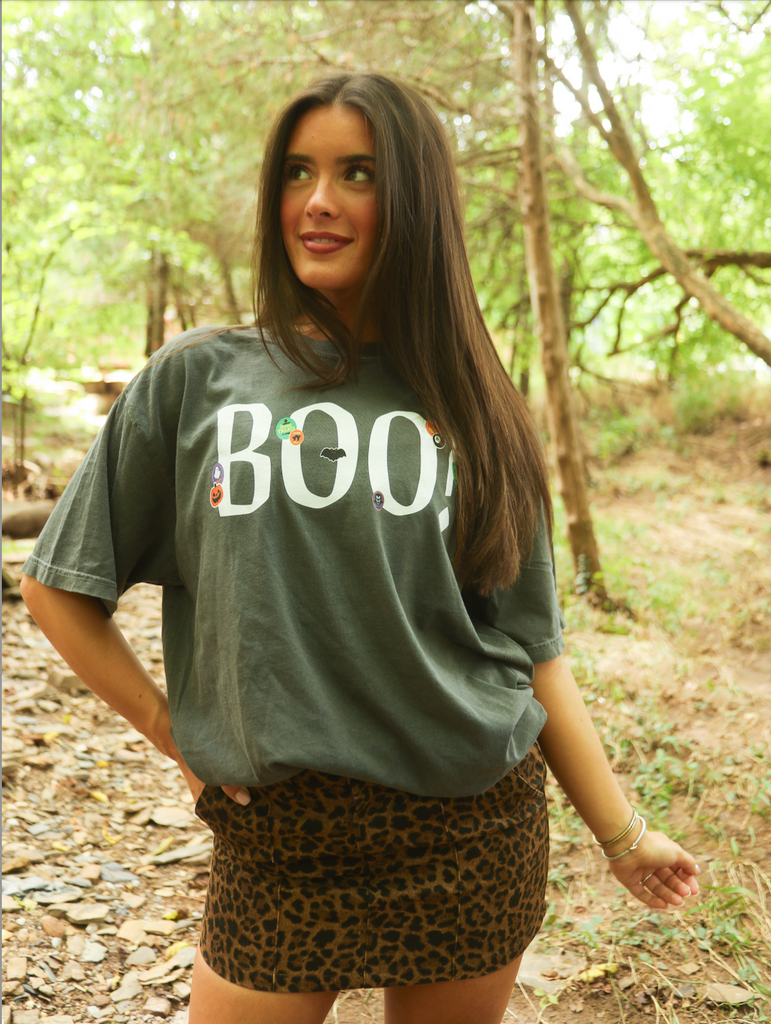 BOO STICKERS TEE