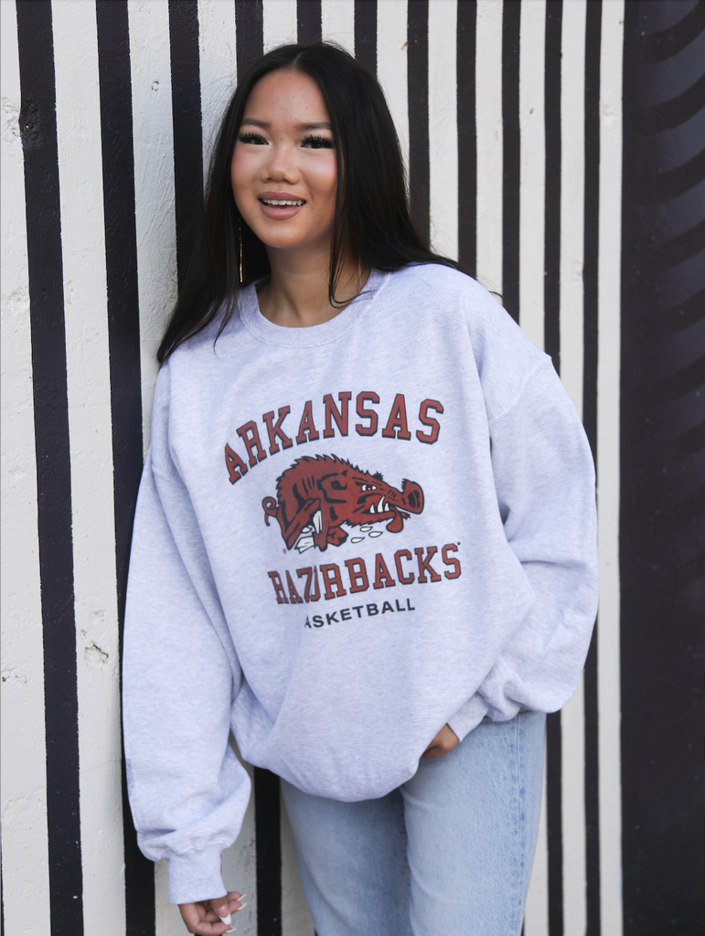 RETRO ARKANSAS BASKETBALL SWEATSHIRT