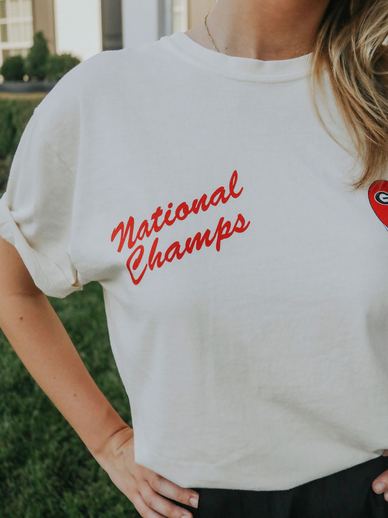 NATIONAL CHAMPS UGA TEE '23 (FRONT + BACK)