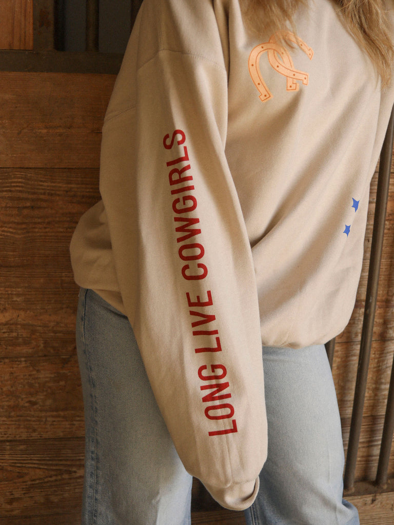 COWGIRLS PATCHWORK SWEATSHIRT