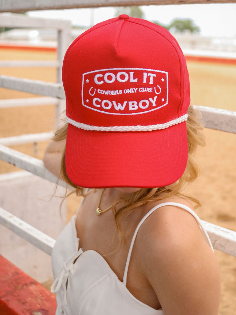 COOL IT COWBOY RED TRUCKER HAT