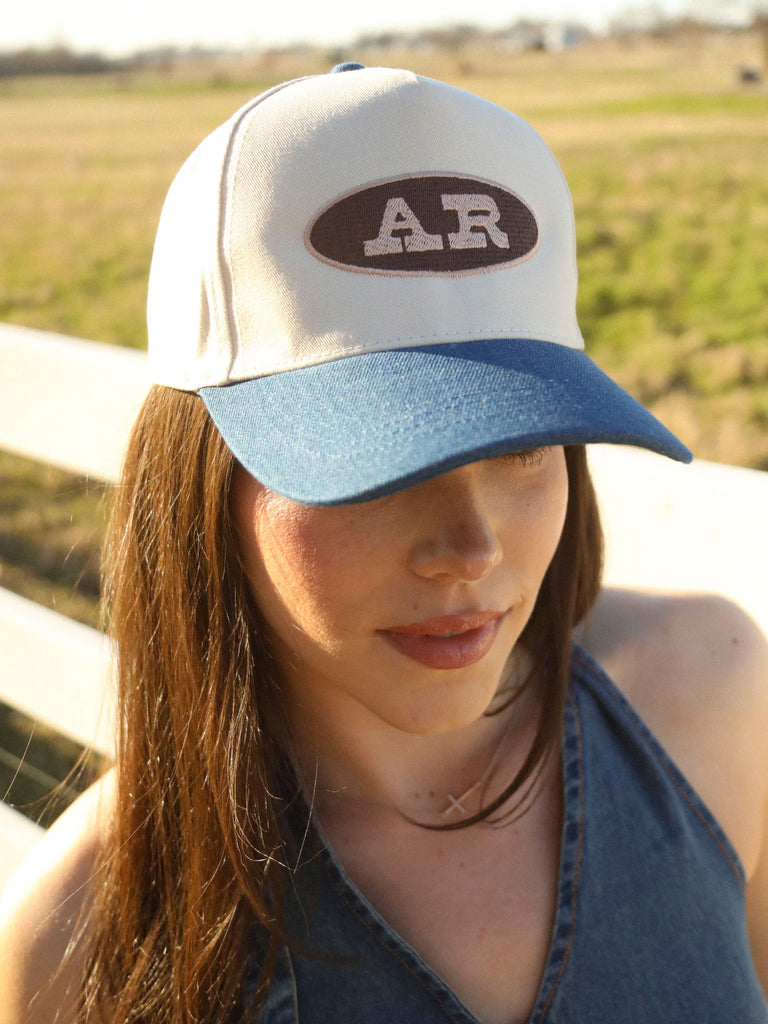 ar denim trucker hat