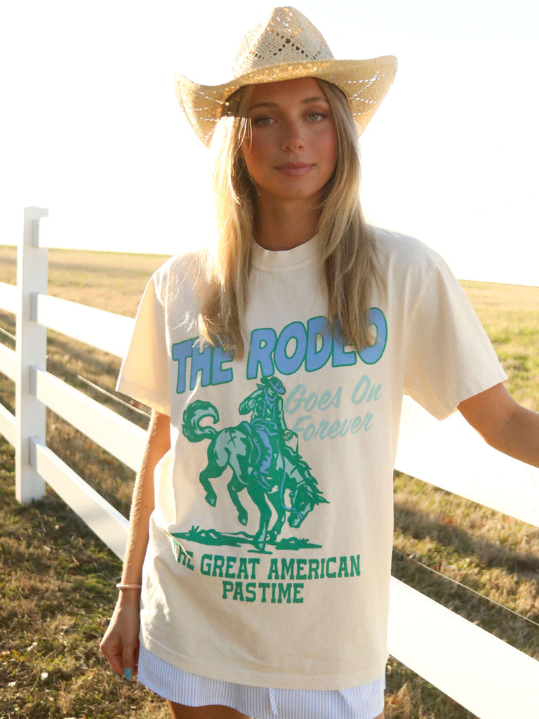 rodeo forever tee - cream