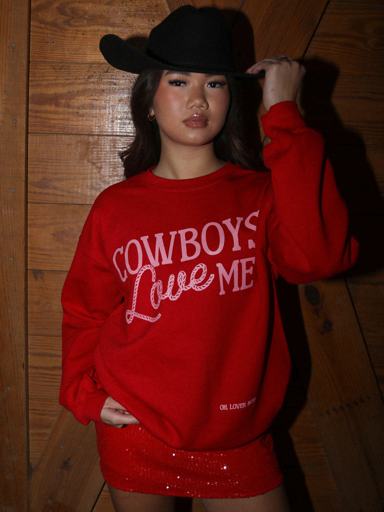 COWBOYS LOVE ME SWEATSHIRT