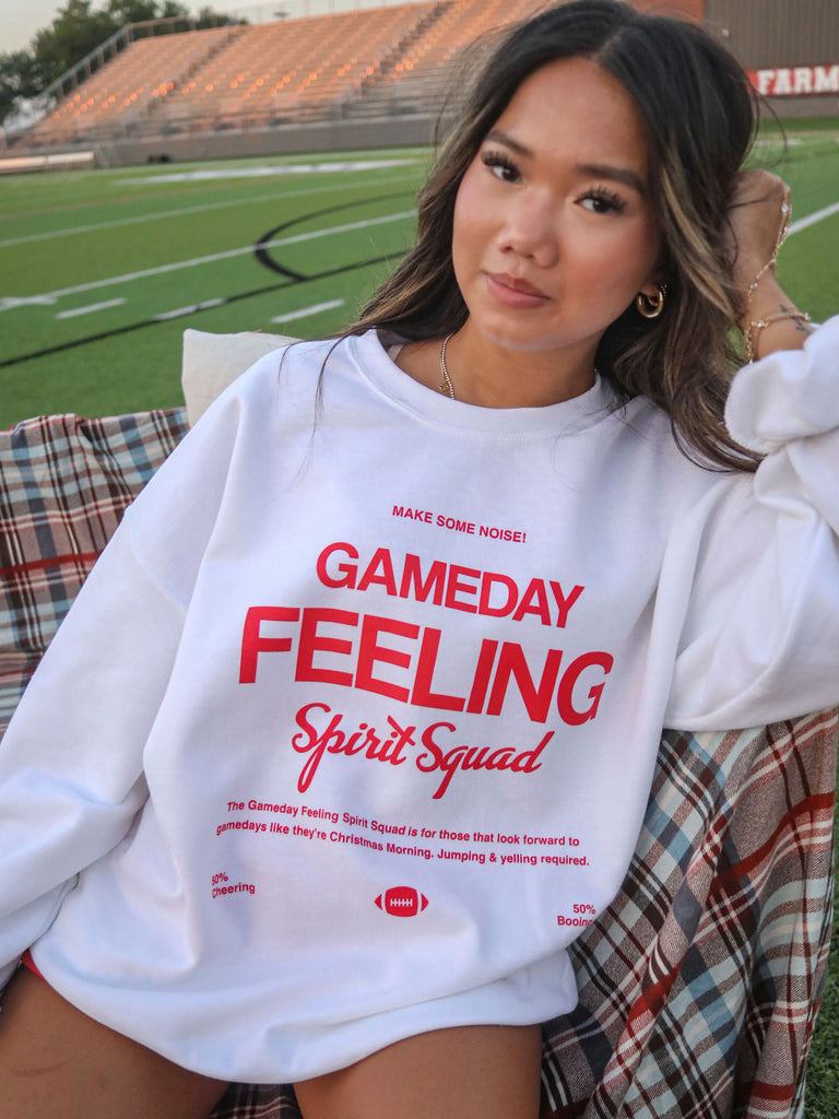 GAMEDAY FEELING RED SWEATSHIRT