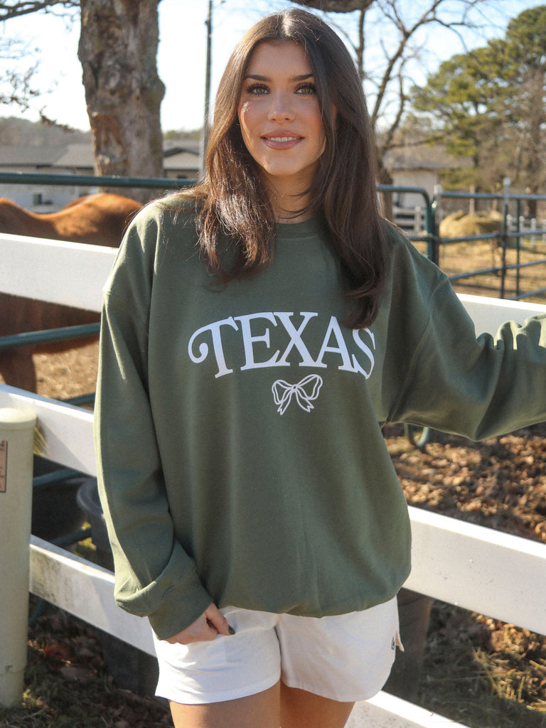 TEXAS BOW SWEATSHIRT