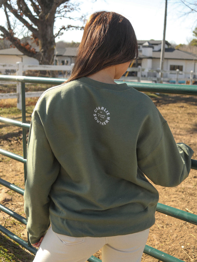 ARKANSAS BOW SWEATSHIRT - GREEN