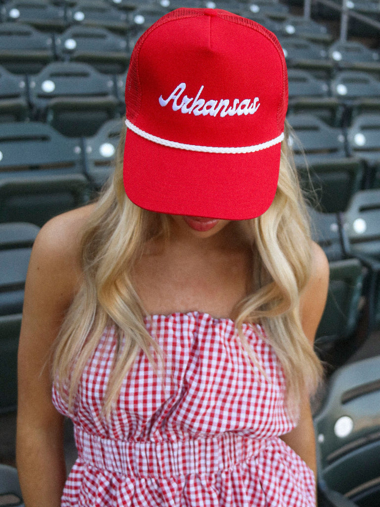 ARKANSAS RED ROPE HAT