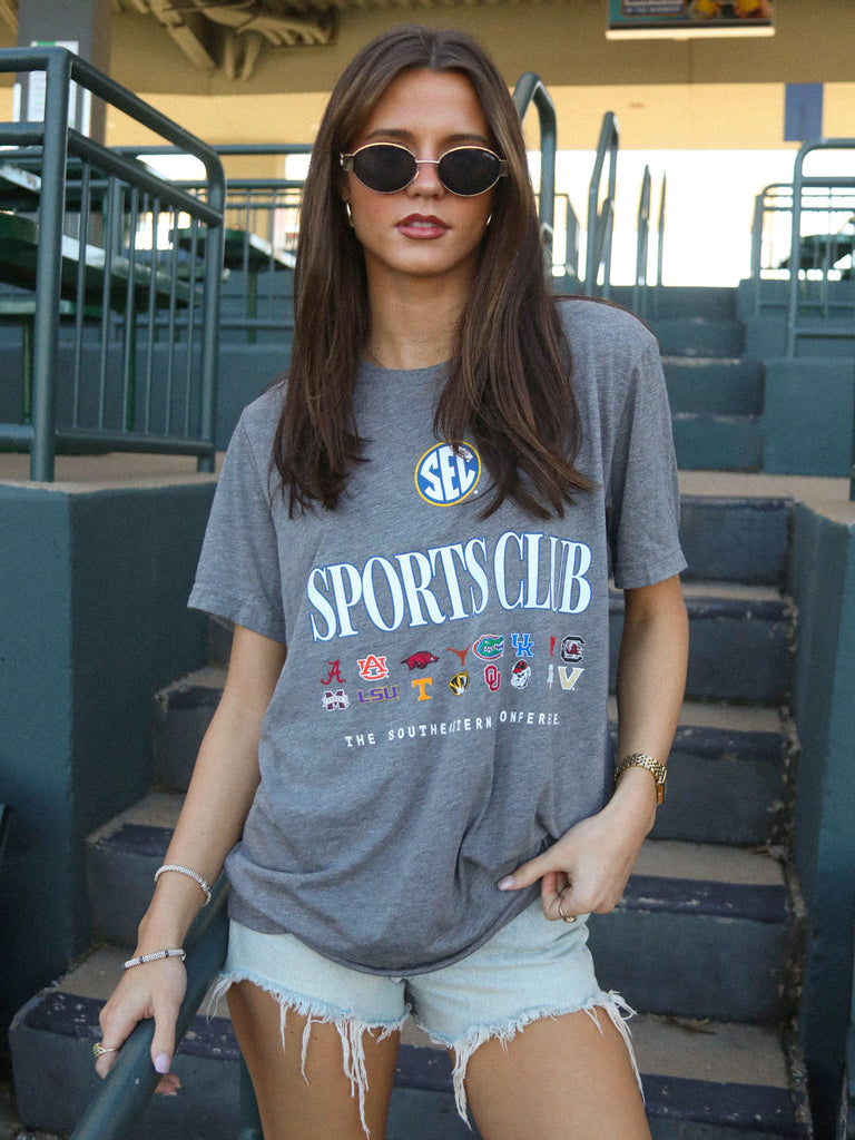 SEC SPORTS CLUB HEATHERED TEE