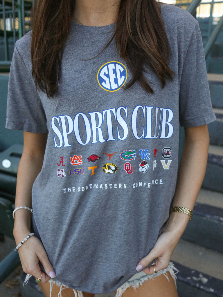 SEC SPORTS CLUB HEATHERED TEE