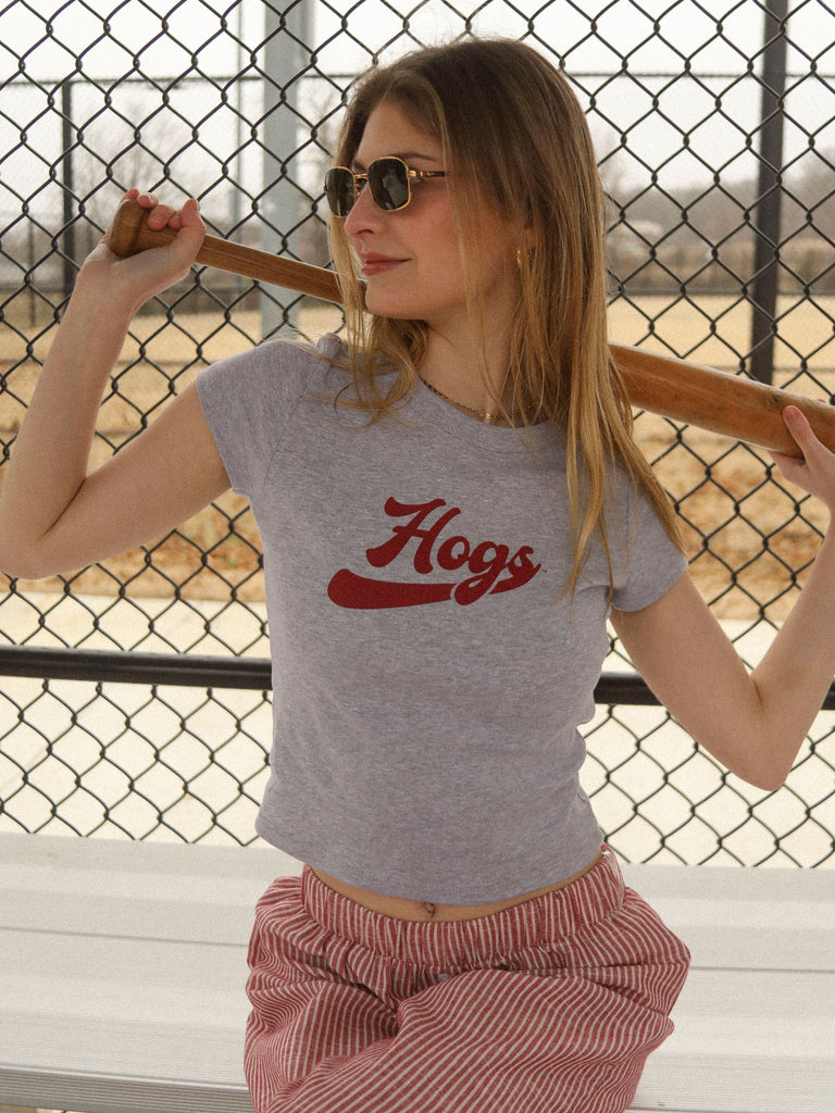 HOGS GREY BABY TEE