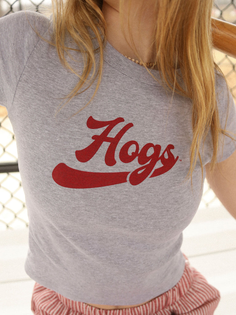 HOGS GREY BABY TEE