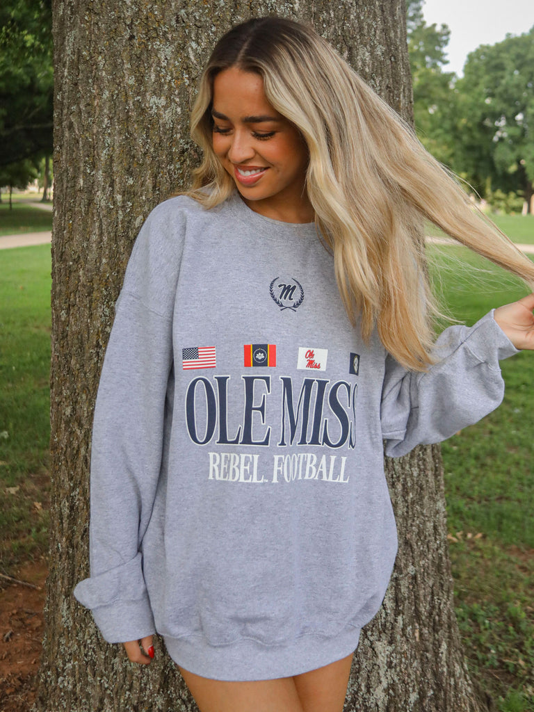 OLE MISS FLAGS SWEATSHIRT