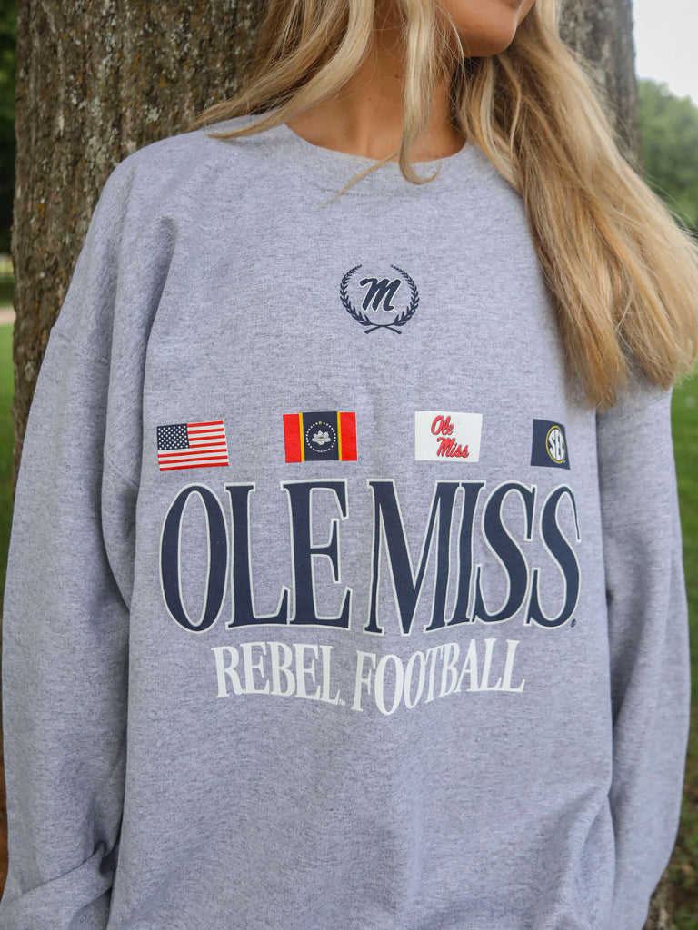 OLE MISS FLAGS SWEATSHIRT