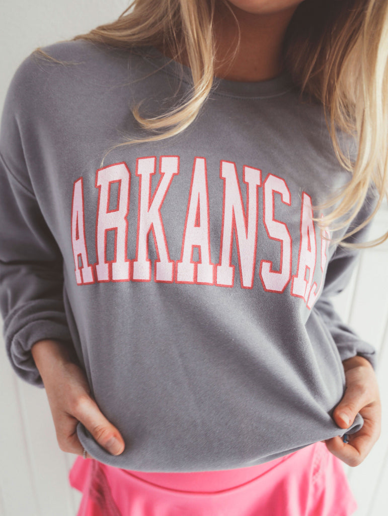 ARKANSAS JUMBO SPRING STATE SWEATSHIRT